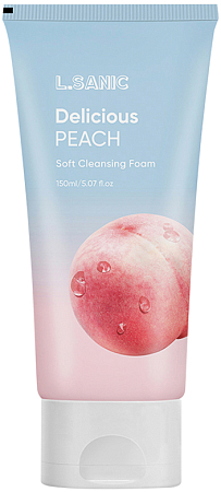 LSanic~Очищающая пенка с экстрактом персика~Delicious Peach Soft Cleansing Foam