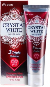 Mukunghwa~Отбеливающая зубная паста с ароматом клюквы и мяты~Cranberry Mint Crystal Toothpaste